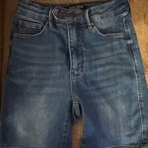 Judy Blue Blue Jean Shorts with Distressed Look